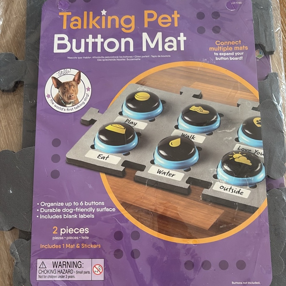 NEW Hunger For Words Talking Pet Button Mat - Picture 4 of 4